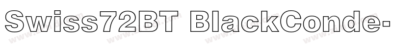 Swiss72BT BlackConde字体转换